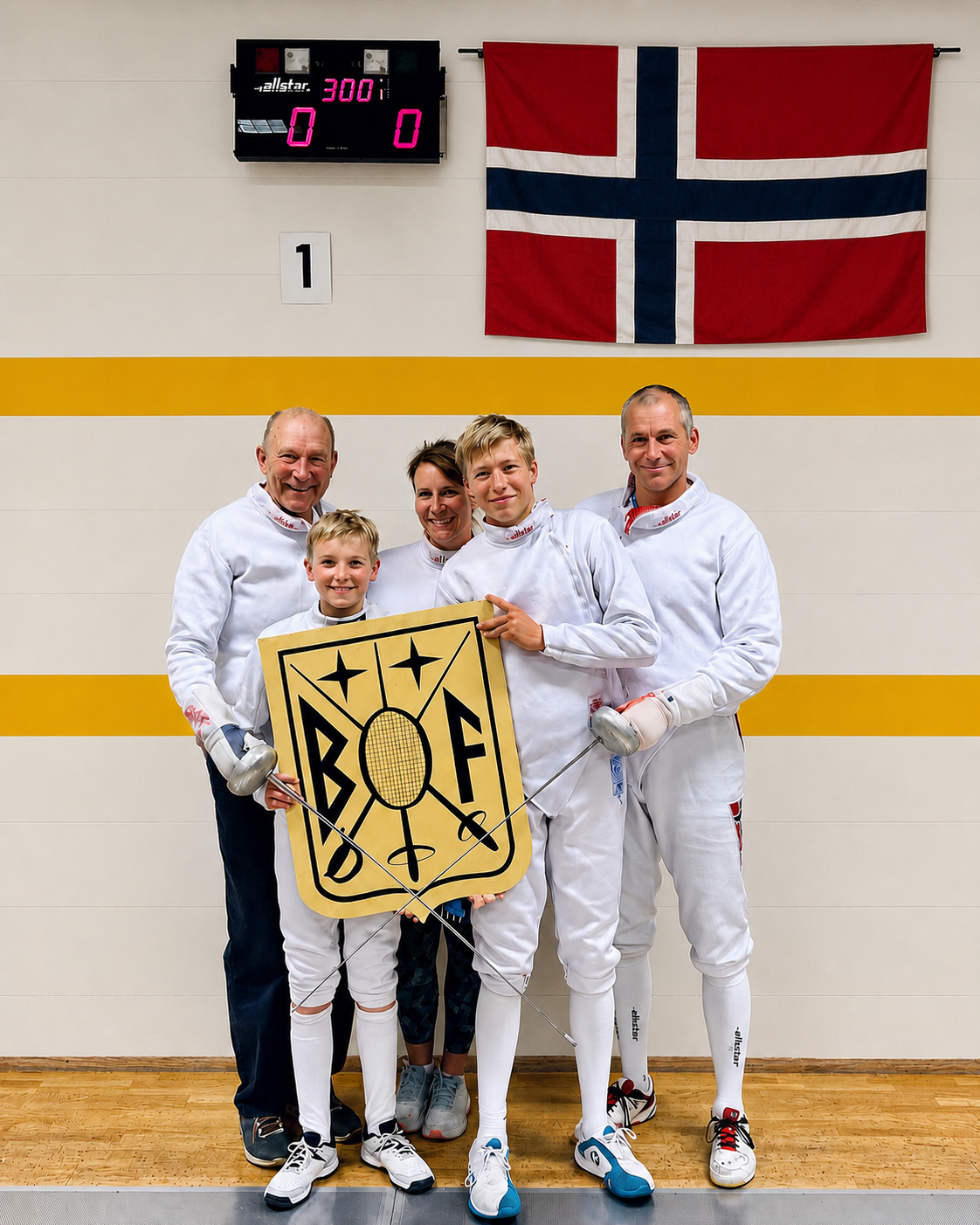 Fektere i alle aldre trener sammen i Bygdø Fekteklubb